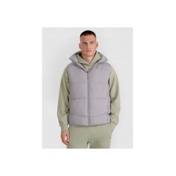 Vesta matlasata barbati  gri - umplutura sintetica - croiala regulara - sezon primavara-vara