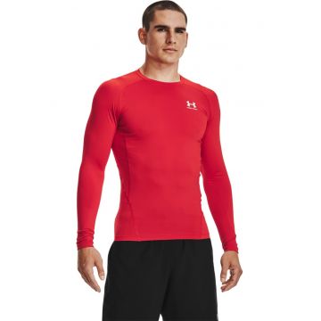Bluza de compresie pentru fitness HeatGear® - Rosu