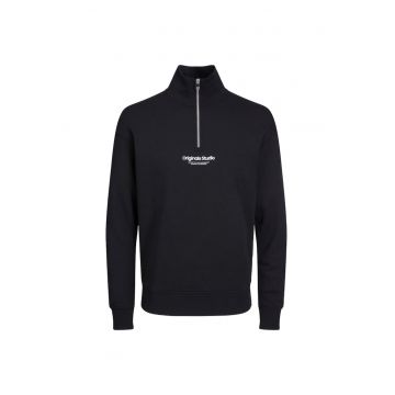 Bluza JACK &JONES Vesterbro Qtr Zip 36069 - Negru