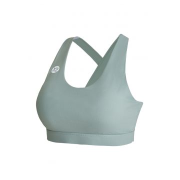 Bustiera cu bretele incrucisate pentru fitness ICONE 29007 - Verde