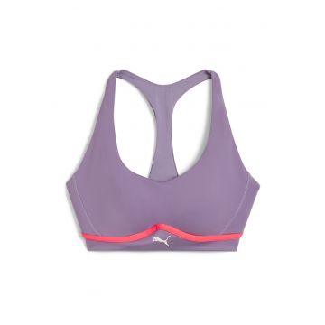 Bustiera cu burete detasabil pentru fitness 4Keeps - Lila pal