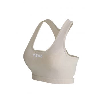 Bustiera pentru fitness cu decupaje pe spate ATTITUDE 29005 - Bej