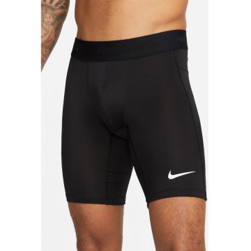 Colanti scurti cu tehnologie Dri-FIT si buzunar - pentru fitness - Alb/Negru