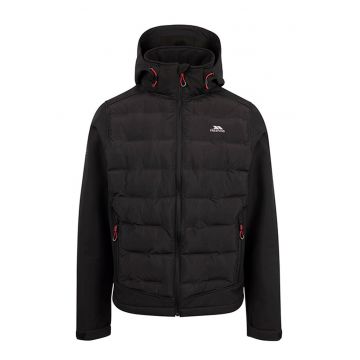 Geaca softshell cu gluga - pentru trekking Alwero - Negru