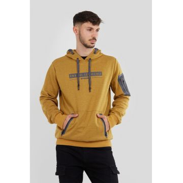 Hanorac cu buzunare cu fermoar - pentru trekking - Galben mustar