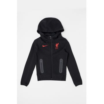 Hanorac cu logo - pentru fotbal - Negru