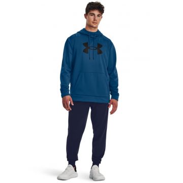 Hanorac lejer cu imprimeu logo pentru fitness - Negru/Albastru inchis