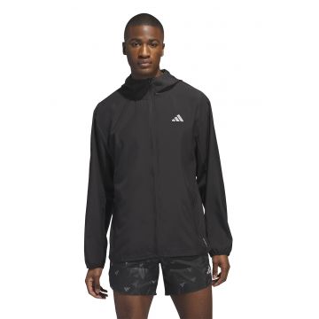 Jacheta cu gluga pentru alergare Run It - Negru