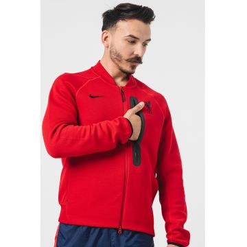 Jacheta cu maneci raglan - pentru fotba - Rosu/Negru