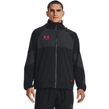 Jacheta cu maneci raglan pentru fotbal Accelerate - Negru stins