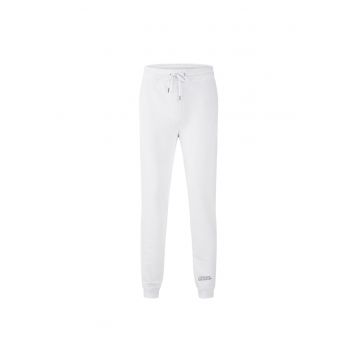 Pantaloni cu snur de ajustare pentru fitness Chalex - Alb