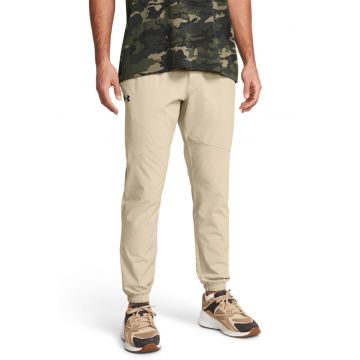 Pantaloni cu snur de ajustare pentru fitness - Maro nisip