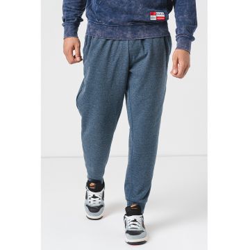 Pantaloni din amestec de bumbac - pentru antrenament - Albastru melange