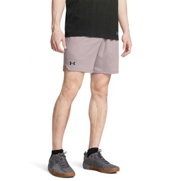 Pantaloni scurti cambrati cu banda logo in talie - pentru antrenament Vanish - Negru/Bej deschis