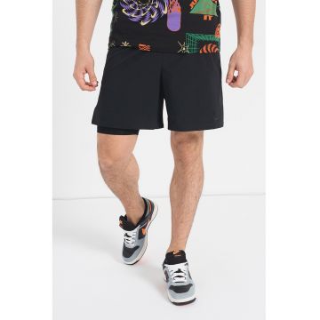 Pantaloni scurti cu tehnologie Dri-Fit - pentru fitness Unlimited - Negru stins