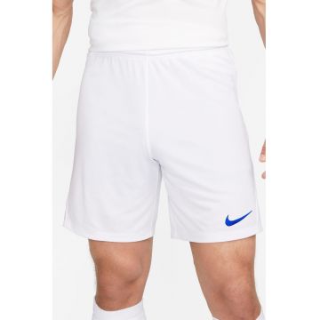 Pantaloni scurti cu tehnologie Dri-FIT pentru fotbal Park III - Albastru royal/Alb murdar