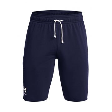 Pantaloni scurti din material terry - pentru fitness Rival - Alb/Bleumarin