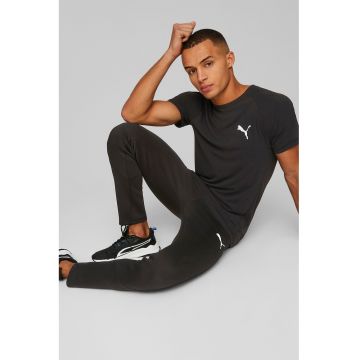 Pantaloni sport cu buzunare cu fermoar Evostripe - Negru