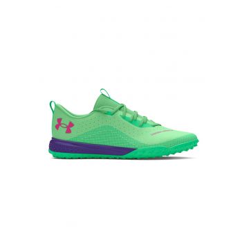 Pantofi unisex pentru fotbal Shadow Turf - Verde deschis
