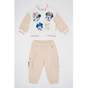 Set de imbracaminte din amestec de bumbac - 2 piese - Alb/Alb fildes/Albastru ultramarin