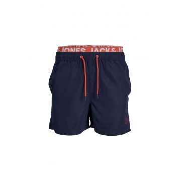 Short JACK &JONES Fiji Swim Neon - 12227256-Navy Blazer 20912 - Albastru inchis