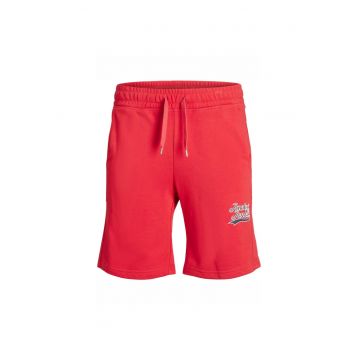 Short JACK &JONES Trevor - 12228758-Rococco Red 21363 - Rosu