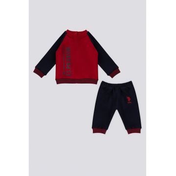 Trening cu imprimeu logo - Albastru ultramarin/Rosu inchis