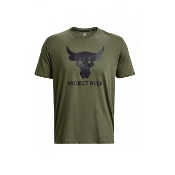 Tricou cu decolteu rotund pentru fitness Rock Brahma - Kaki