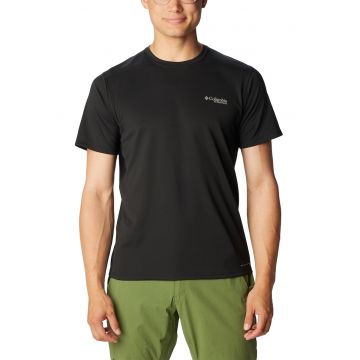 Tricou cu decolteu rotund pentru trekking si drumetii Summit Valley - Negru