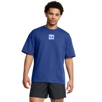 Tricou cu logo - pentru fitness - Albastru royal