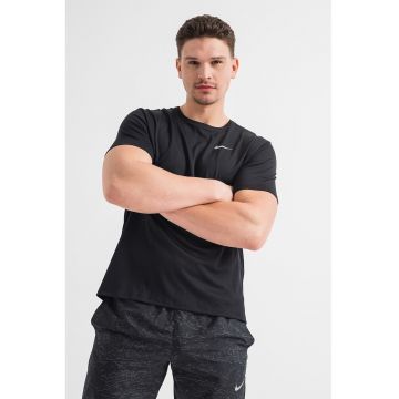 Tricou cu tehnologie Dri-Fit - pentru alergare Miler - Negru