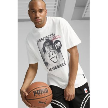 Tricou de baschet Dylan Got Game - Alb/Negru