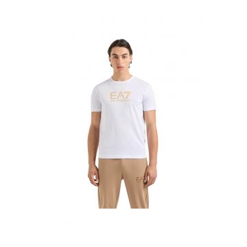 Tricou  EA7 Gold Label - AF10170-7M000007-U0002 35259 - Alb/Auriu