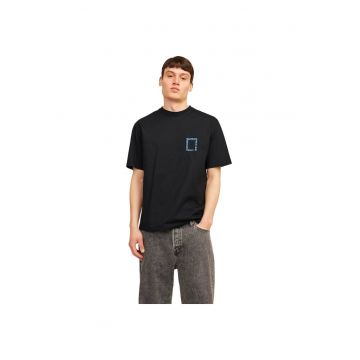 Tricou JACK &JONES Brooklyn Graphic Back 35355 - Negru