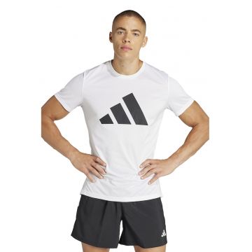 Tricou pentru alergare Run It - Alb/Negru