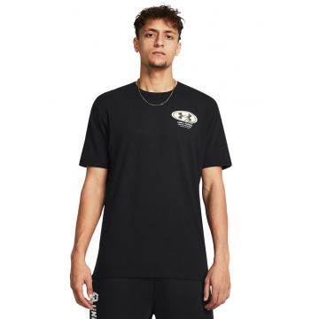 Tricou pentru fitness Grounds - Negru