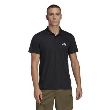 Tricou polo pentru fitness - Negru