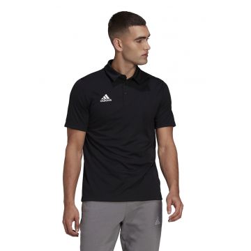 Tricou polo pentru fotbal Entrada 22 - Negru