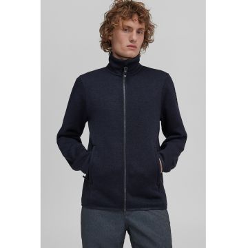 Bluza de fleece cu fermoar - pentru schi Piste - Bleumarin