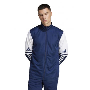 Bluza de trenimng cu fermoar - pentru fotbal - Alb/Albastru inchis