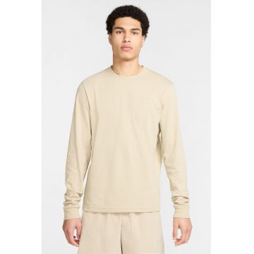 Bluza de trening cu logo brodat pentru antrenament - Bej deschis