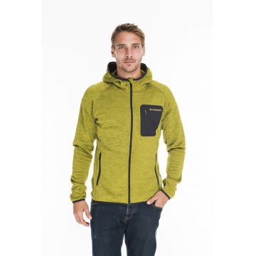 Hanorac cu fermoar pentru trekking Hermon - Verde fistic