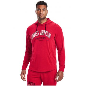 Hanorac cu imprimeu pentru fitness Rival Terry Athletic Department - Rosu