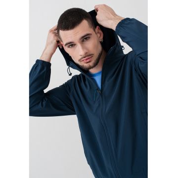 Jacheta cu gluga - pentru antrenament - Albastru inchis