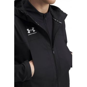 Jacheta cu gluga - pentru fotbal - Negru