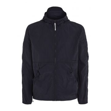 Jacheta rezistenta la vant cu gluga pentru fitness - Negru