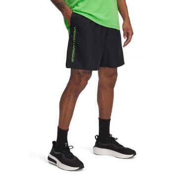 Pantaloni scurti cu logo lateral - pentru fitness Wordmark - Verde/Negru