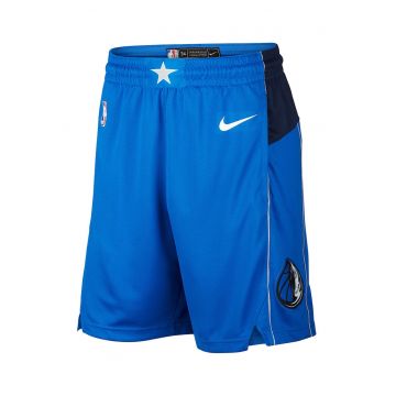 Pantaloni scurti cu logo pentru baschet - Alb/Albastru inchis