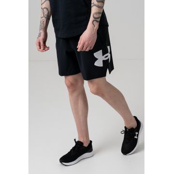 Pantaloni scurti cu logo - pentru baschet Zone 7 - Negru/Alb murdar