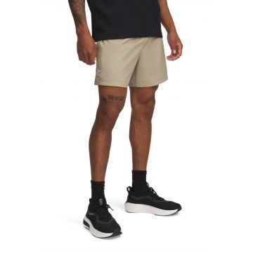Pantaloni scurti cu snur - pentru fitness Icon - Alb/Maro nisip